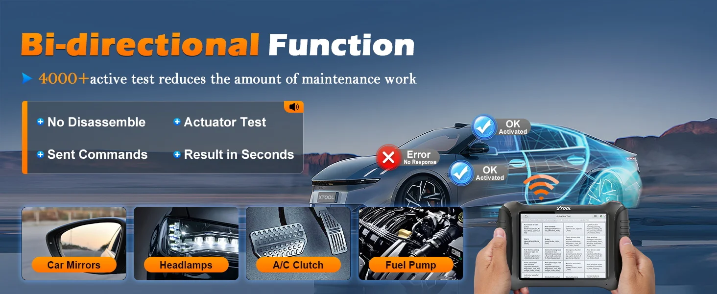 XTOOL IP900 S Auto-Diagnosegerät für Alle Systeme, Schlüsselprogrammierung, ECU-Codierung, 41+ Resets, Topologie-Karte, FCA AutoAuth, 3 Jahre Kostenlose Updates – Detail 5