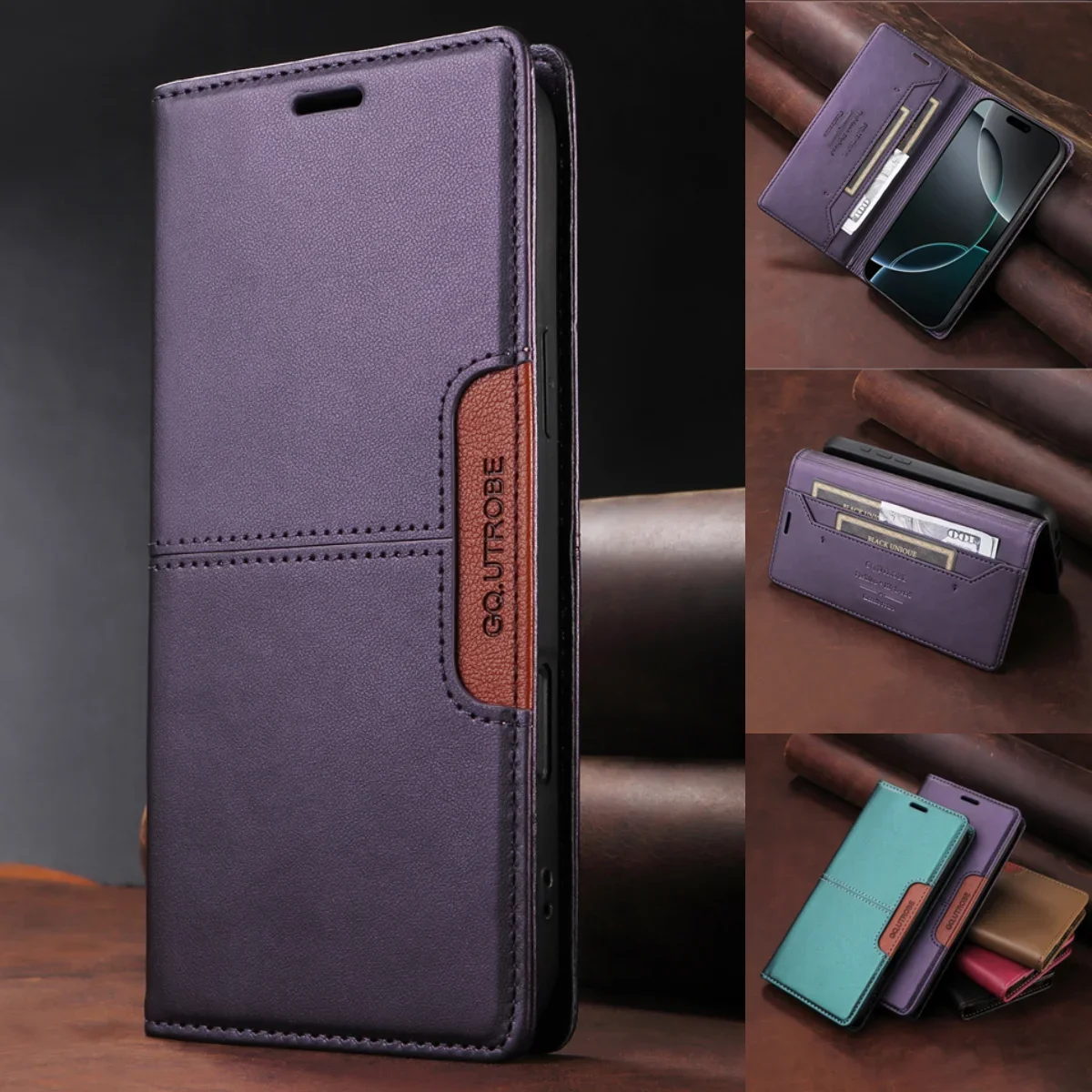 Premium Flip Leather Wallet Phone Case - Elegant and Versatile Cover