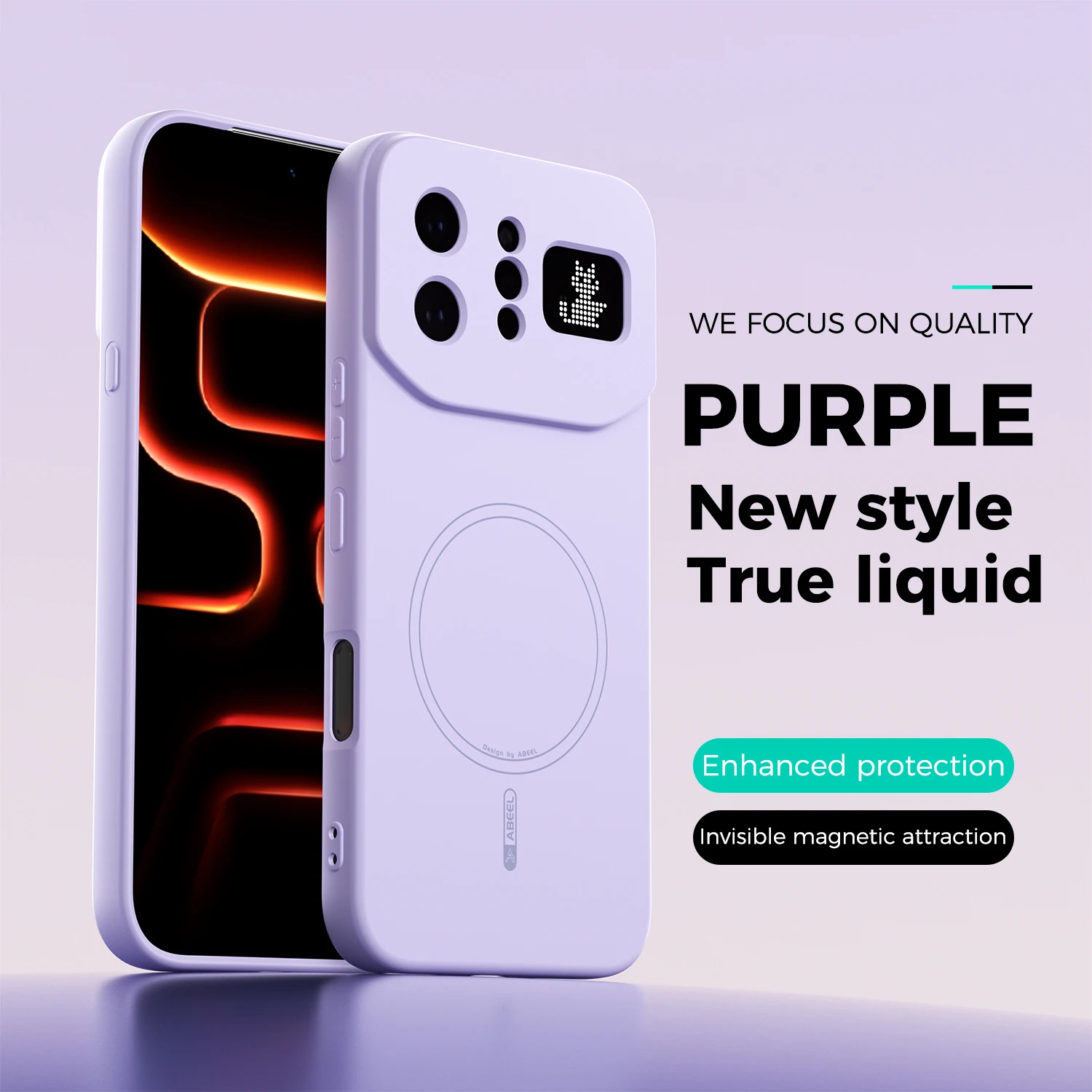 Magnetic Liquid Silicone Soft Phone Case - Skin-Friendly Feel