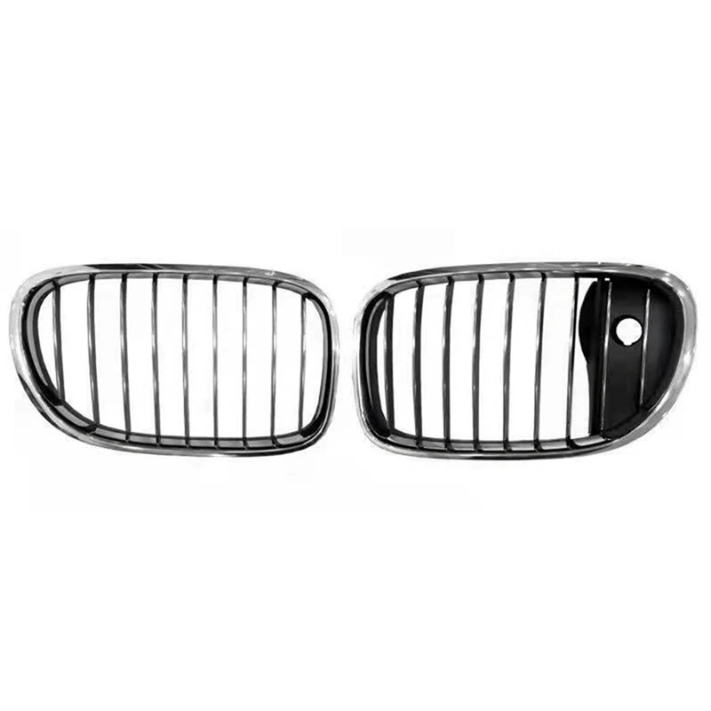 

1Pair Front Radiator Kidney Grille 51137295299 51137295300 For BMW 7 Series F01 F02 2008-2015 Mid-Net Grill Trim Cover