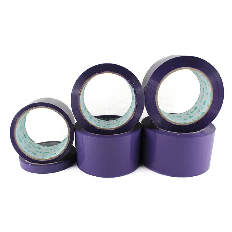 Solid Color Purple High Adhesive Tape Mounting Packing Adhesive Tape High Viscosity Sealing Positioning Colorful Fashion