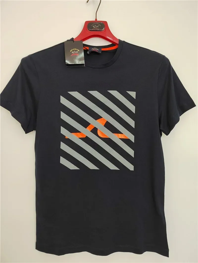 Italian Luxury Brand Big Shark, Classic Shark Fin Print Spring and Summer Men's and Women's Same Attendance Sports Shorts