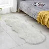 Sheepskin Chair Cover Seat Pad Soft Carpet Hairy Plain Skin Fur Plain Fluffy Area Rugs  Bedroom Faux carpet Mat Muzzi 002 4sizes 2
