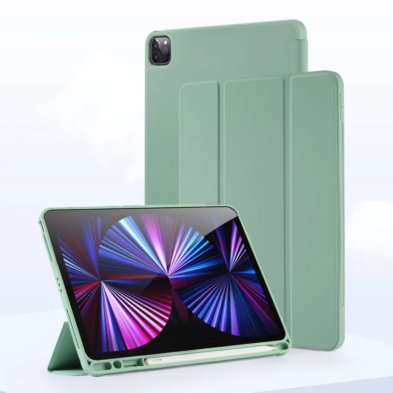 Elegant Leather iPad Case with Pencil Slot and Stand Feature