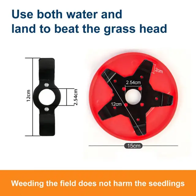 1 Állítsa Be A Gyep Trimmer Fejét Nagy Hatékonyságú Fűvágó Fej Gyakorlati Mangán Acél Kaszáló Head Kerti Ellátás Farmhoz - Image 5