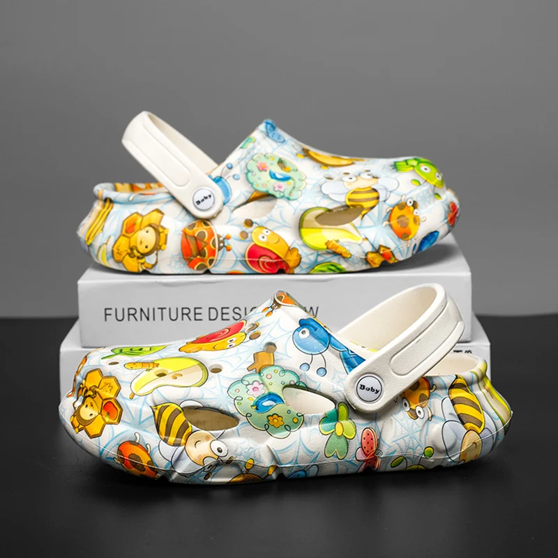Children Shoes Girls Sandals Fashion Luxury Designer Kids Clogs Soft Platform Summer EVA Slippers For Girls