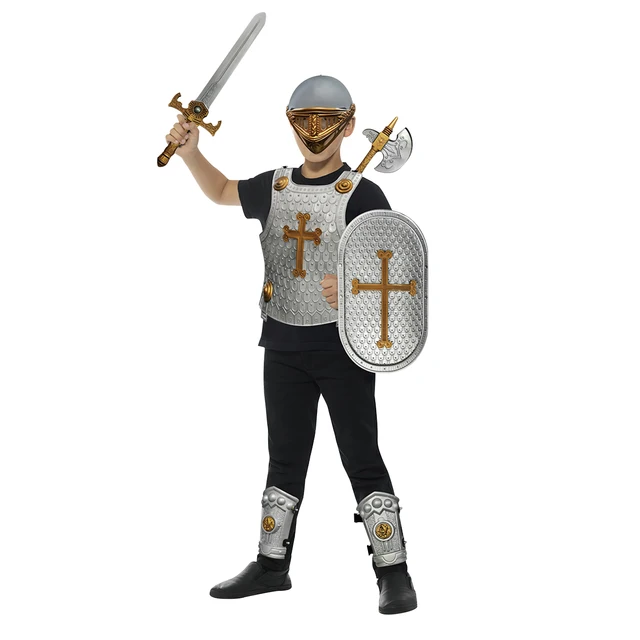 Knight Armor Set For Kids Medieval Shield Playset Toy Knight Gear In Shining Armor Children Cosplay Costume Accessories 1