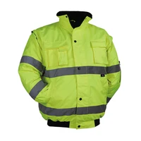 Men's Winter Hi Vis Yellow Safety Jacket