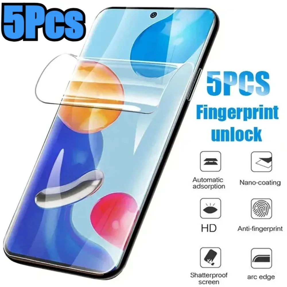 5PcsFullCoverHydrogelFilmForRedmiNote1211Pro11S12S14SScreenProtectorForXiaomiRedmi14C14R13XA5A4Pro5G-AliExpress202192403