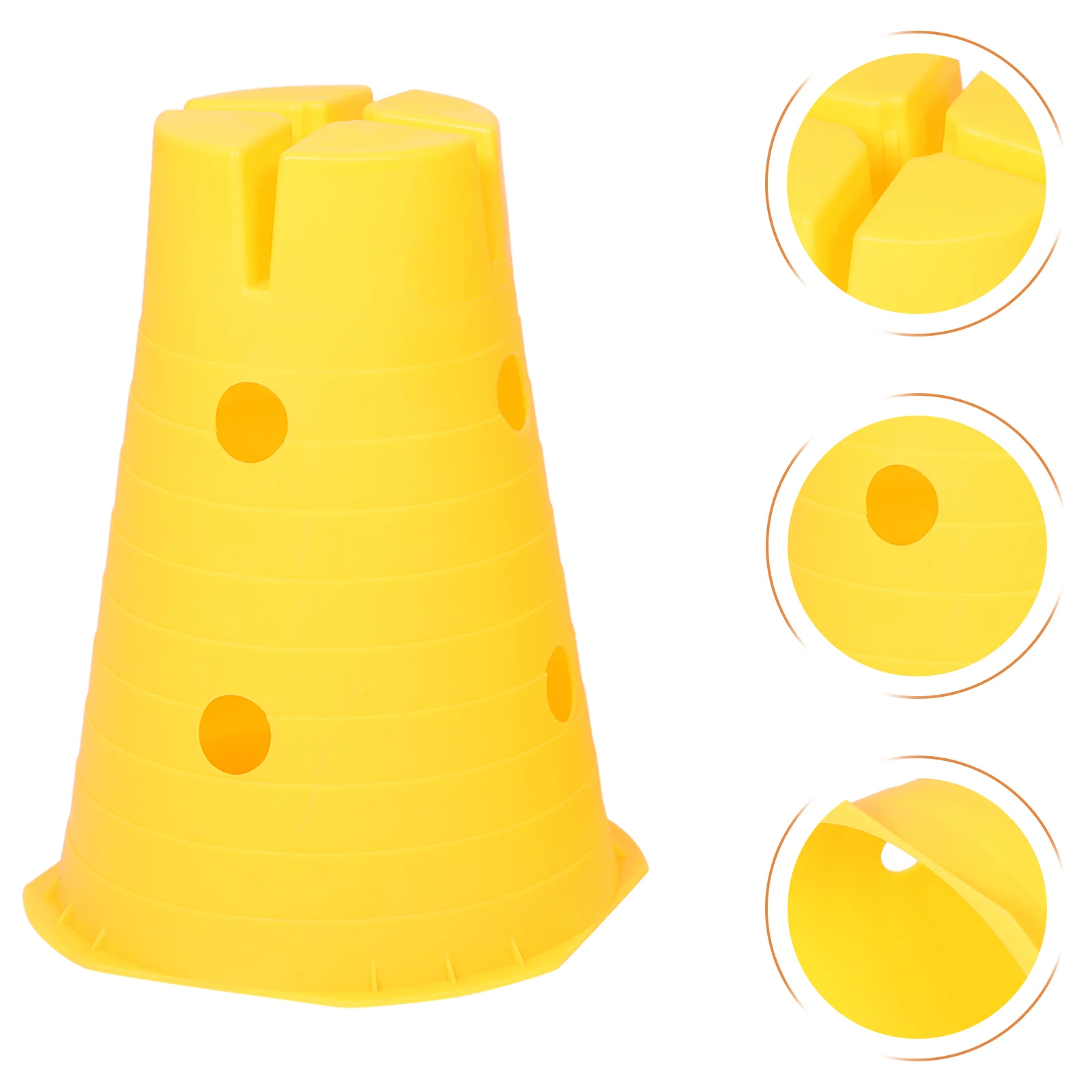 2 Pcs Small Hurdles Basketball Marker Cones Kids Football Equipment Sports Training Supplies Soccer Cone Foot Training Hoops