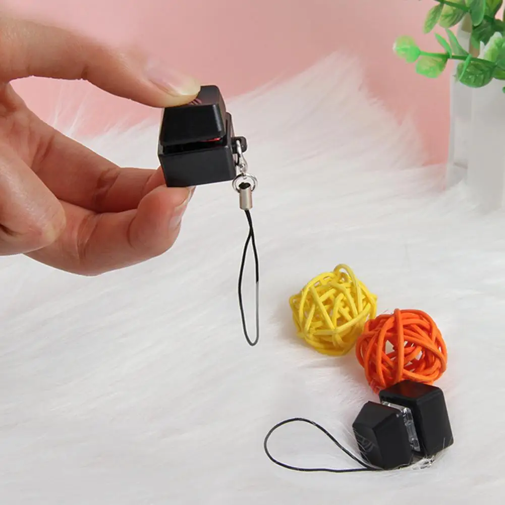 Cute Fingertip Fidget Toy Portable Fidget Keycap Toy Mini Clicker Decompression Mini Keyboard Button Adults