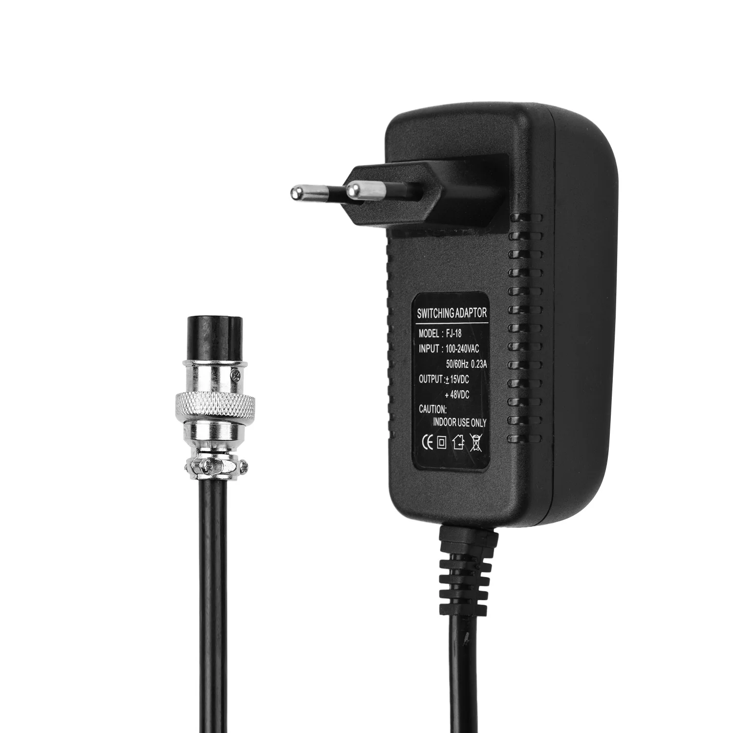 Power Supply for Mixing Console Mixer AC Adapter 15V 230mA Universal 4-Pin Round Connector for 16 Channels Mixing Accessories
