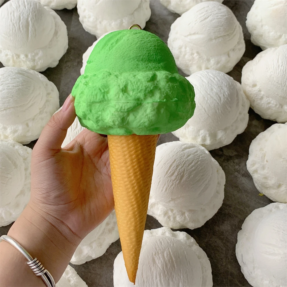 9,5 Zoll künstliche Simulation Pu Faux Eis Modell DIY Gelato Scoop lebensechte sichere Requisiten Hochzeits feier Display Dekoration hängen – Detail 7