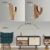 Wall-Mounted Shotgun Storage Display Rack Wooden Toy Sturdy Solid Wood Organizer Wall Home Gun Bow and Arrow Hanger Two Pack 6