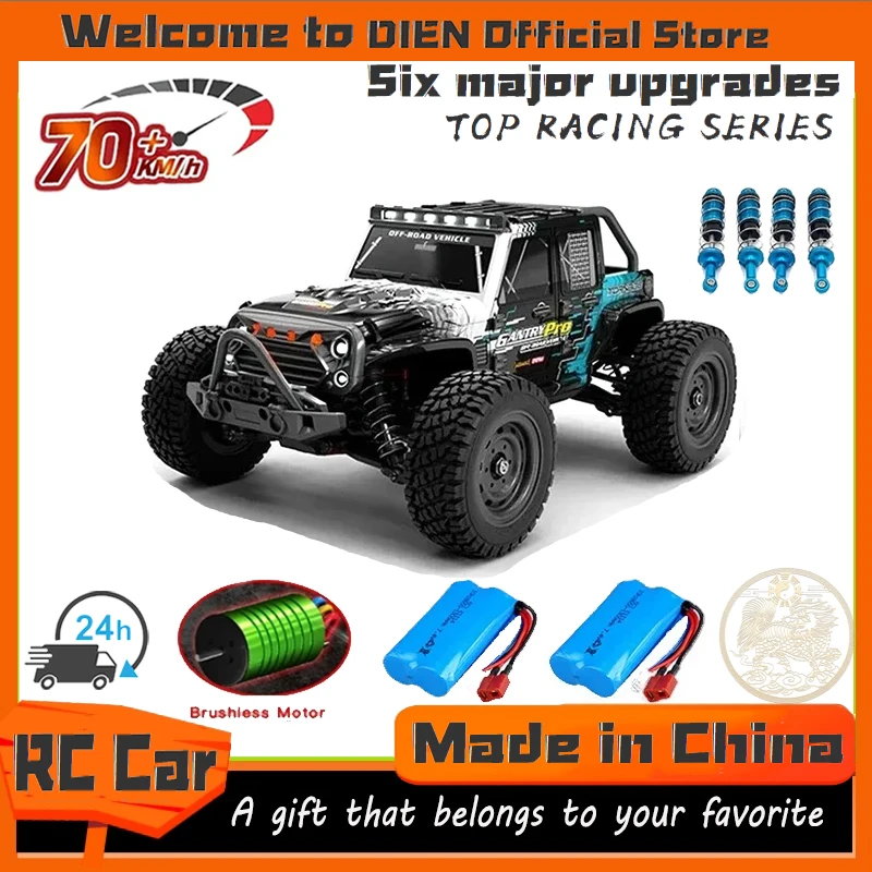 

16103PRO 1:16 4WD RC Car with LED 2.4G Remote Control Cars 70KM/H High Speed Drift Monster Truck for Kids VS WLtoys 144001 Toys