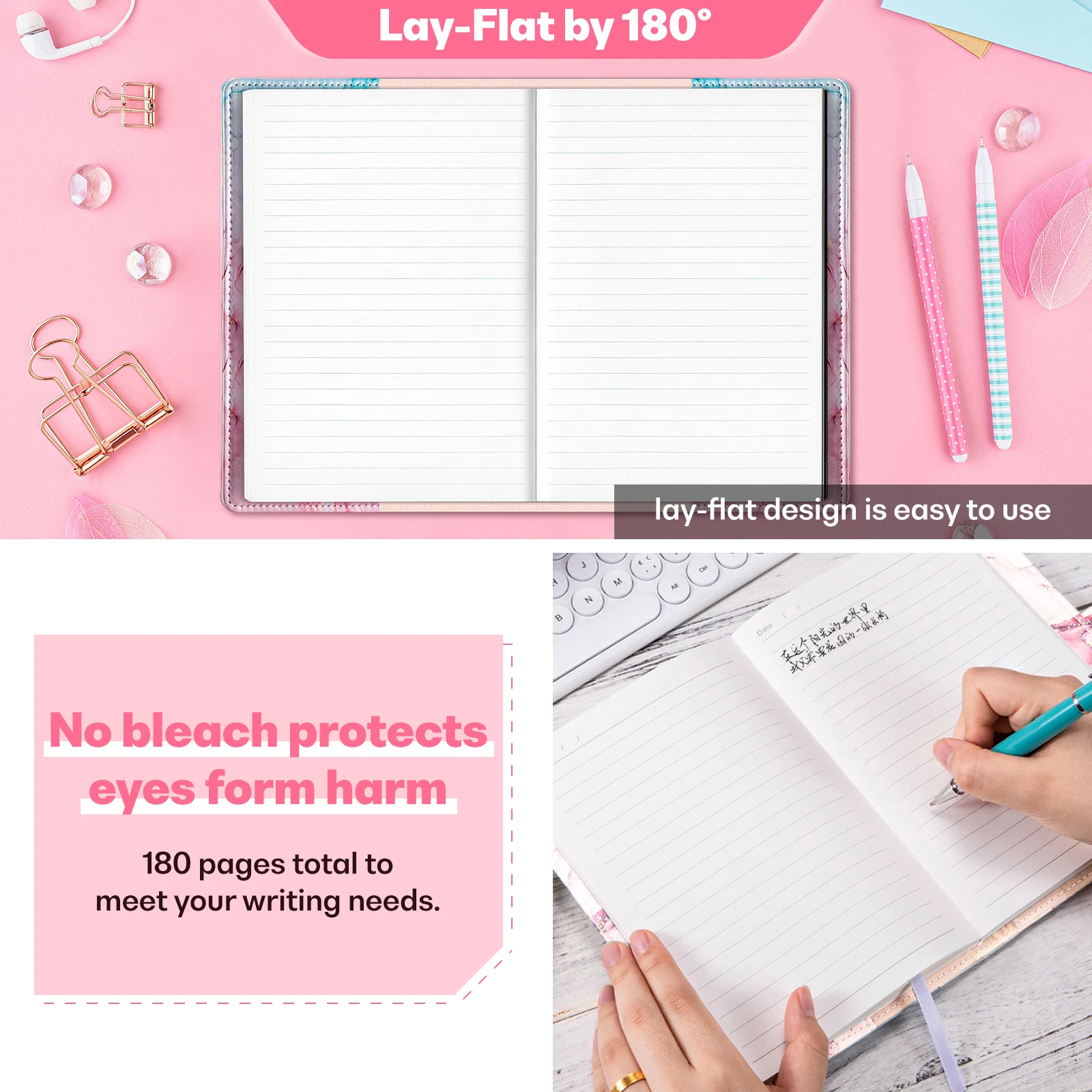 MSA Official Diary With Lock Leather Diary Journal With Combination Lock Adults