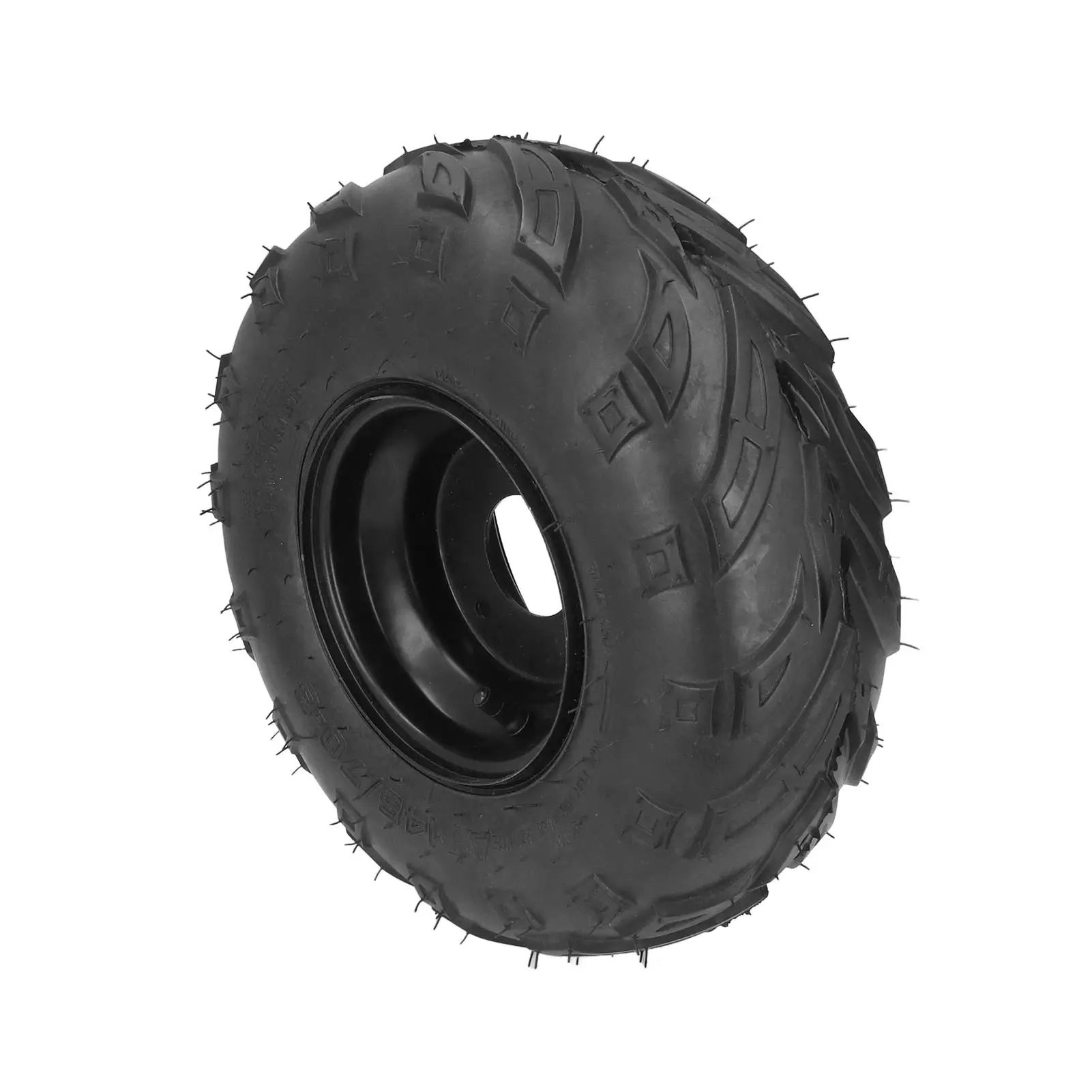 145/70-6 Wheel 6in Rim Steel Alloy ATVs Tubeless Tire Universal Rubber Flexible for go kart UTV Quad Bike 4 Wheelers