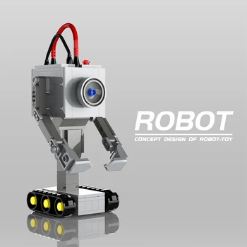 Blocchi di costruzione MOC Robot Butter, mini macchina di fantascienza Absurd, giocattolo fai da te per animazione comica per fan di adulti