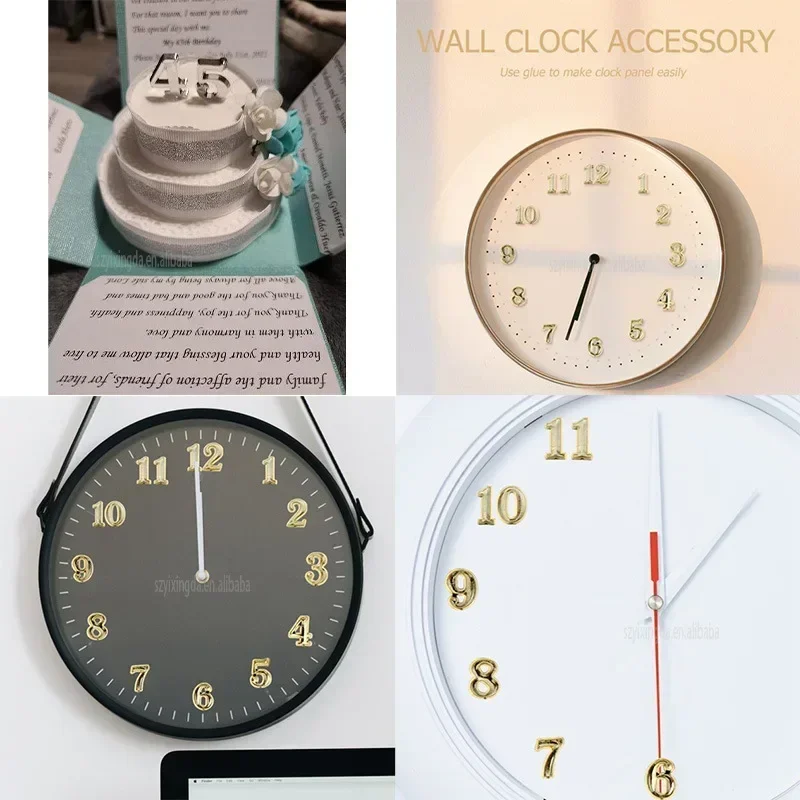 1Set Roman Numerals Handmade Material Restore Digital Repair Tools Clock Numerals Accessories Arabic Number Quartz Clock Parts