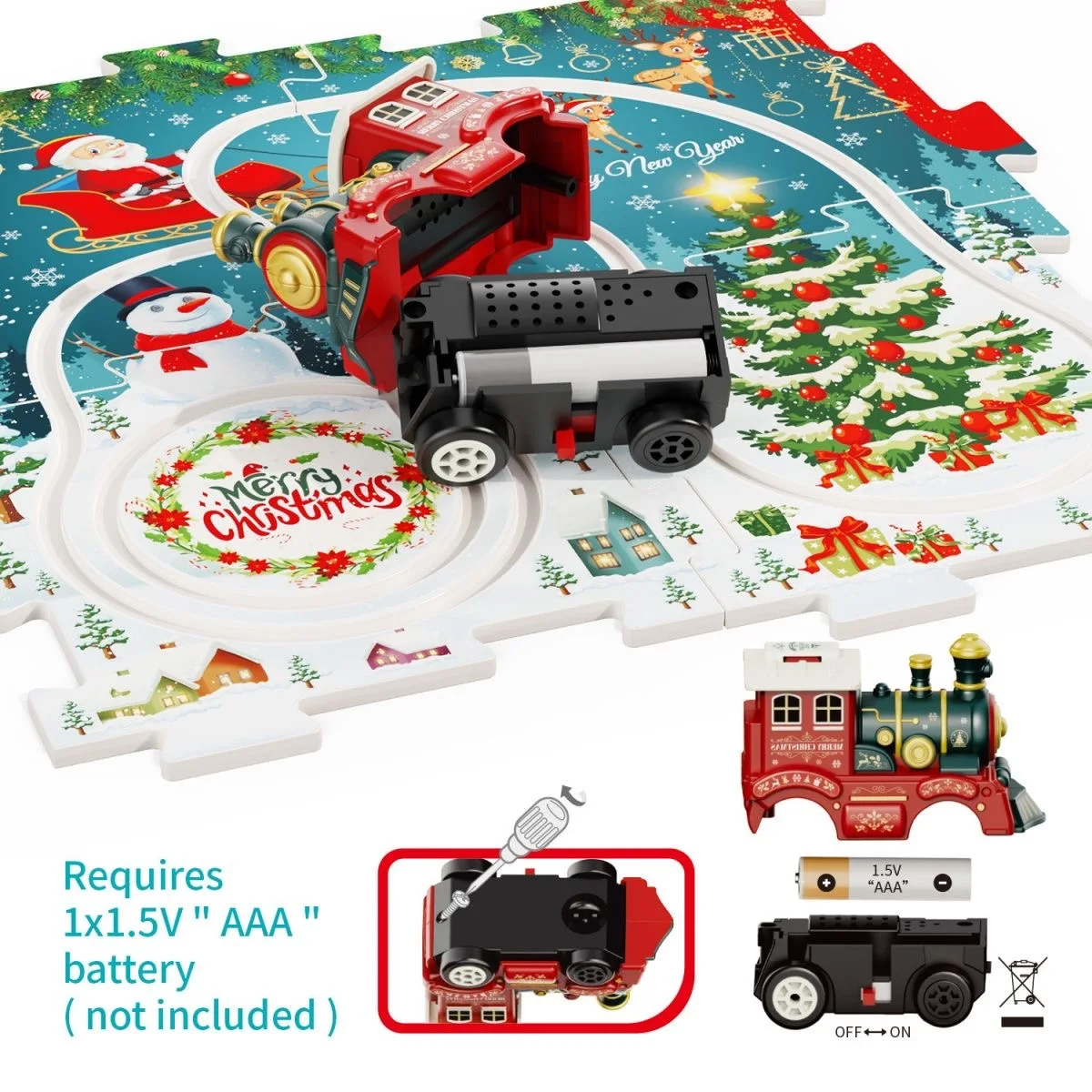 construction track car toy car puzzle DIY toys mini plastic jigsaw puzzle children track train cars
