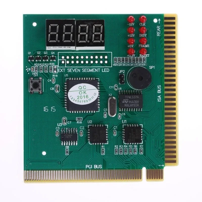 Motherboard Tester com Led Indicador para Isa Pci Bus Mainboard Dígitos Display Lcd Analisador Cartão de Diagnóstico Novo