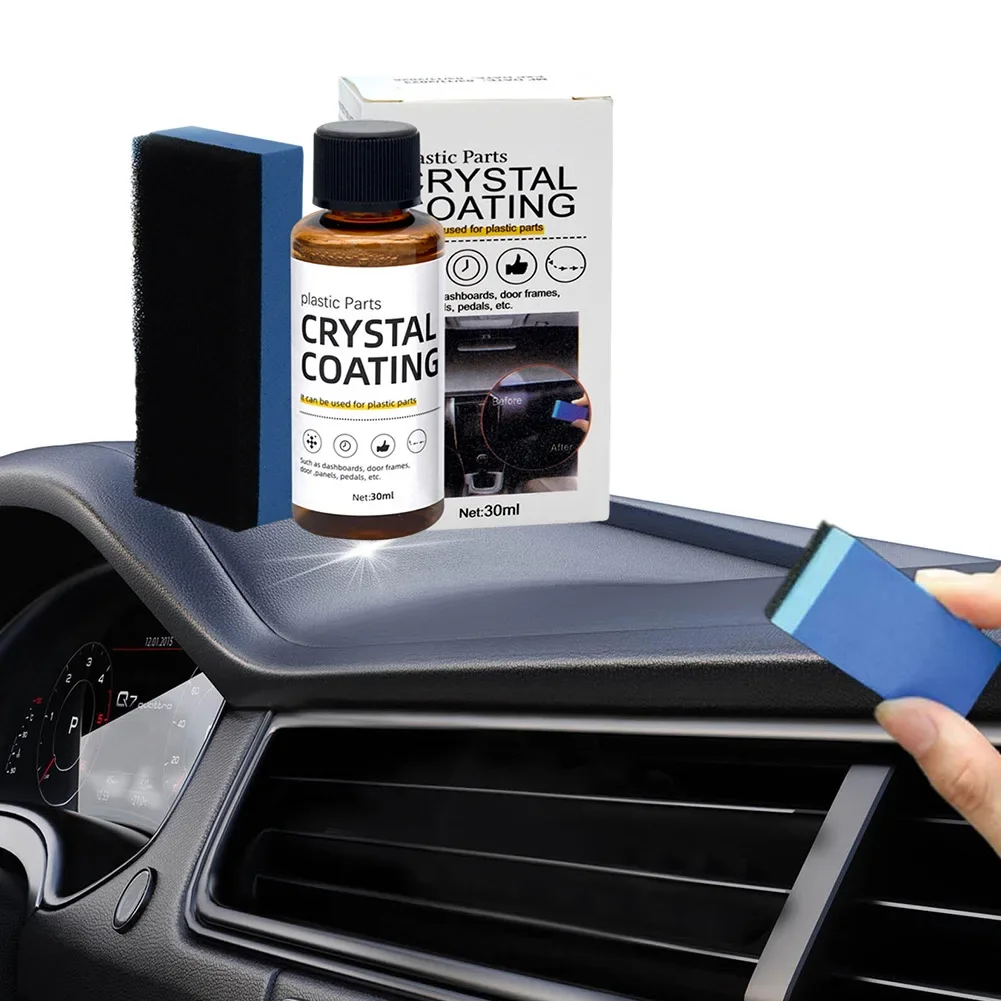 1 SET Car Coating Agent Retreading Agent Plastic Refurbished Replacement Vehicle Wax 30ml Accessories Coating Maintenance