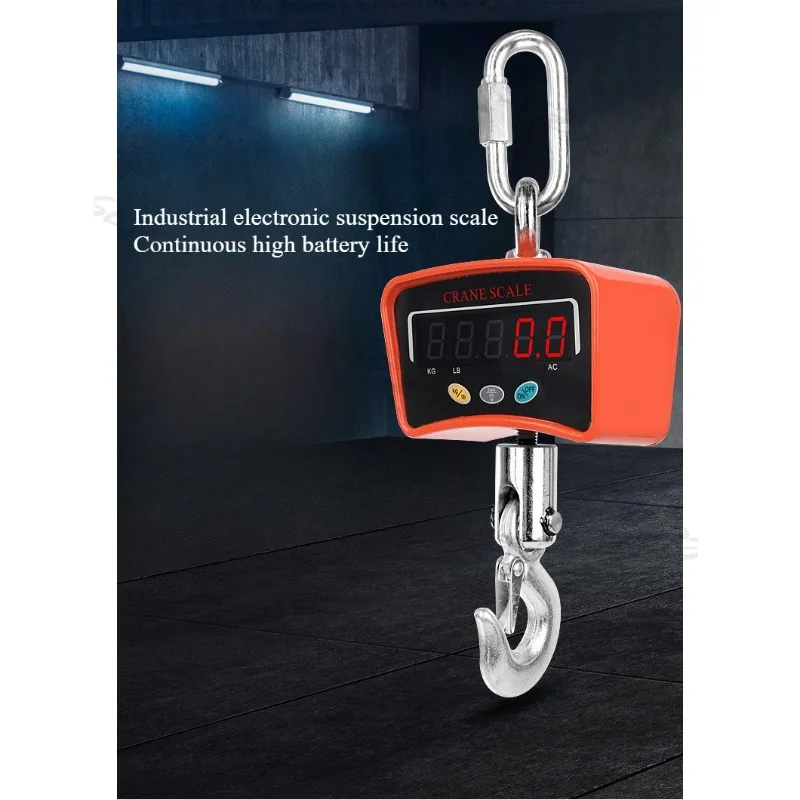 Bilancia Digitale Professionale Da Gru Con Gancio Acciaio 500kg Industriale - Foto 9