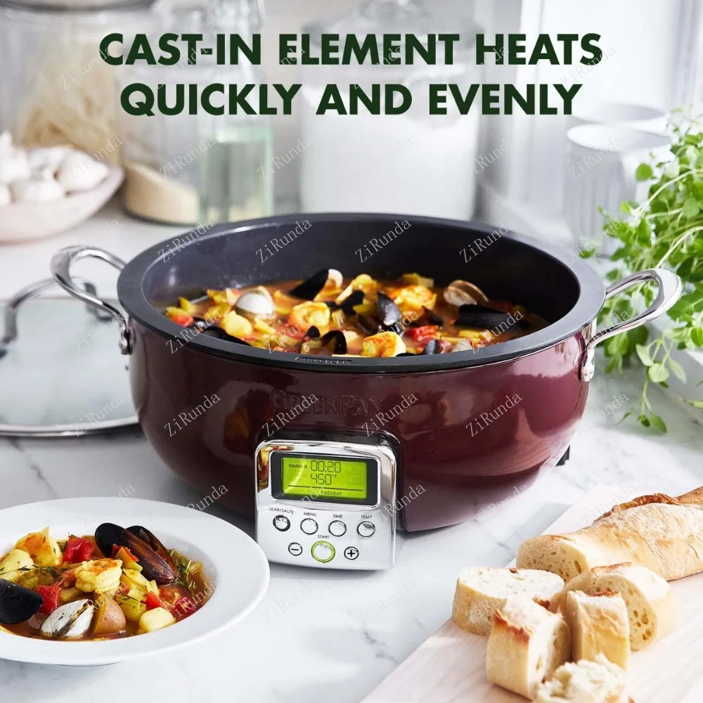 Intelligent electric frying pan, LED display screen 3