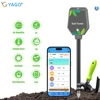 6 IN 1 Multifunction Soil Meter Digital Ph Tester EC/Light/Moisture/Fertility Tester Thermometer Removable Panel for Garden 1
