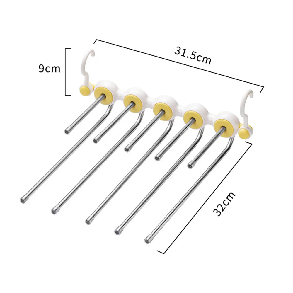 

Multi-layer Stacking Pants Drying Rack Strong Bearing Capacity Easy Use Holder For Skirt Underwear Socks Towel