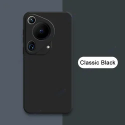 Liquid Silicone Anti-Drop Waterproof Mobile Case Bumper Cover for Pura 70 Ultra 5G (Classic Black)