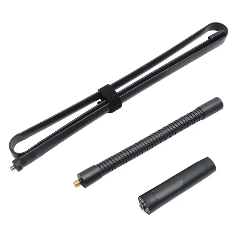 솔리드 2개 48.8인치 AR-152G 구즈넥 접이식 안테나 SMA-남성 VHF UHF 144/430Mhz Yaesu TYT용