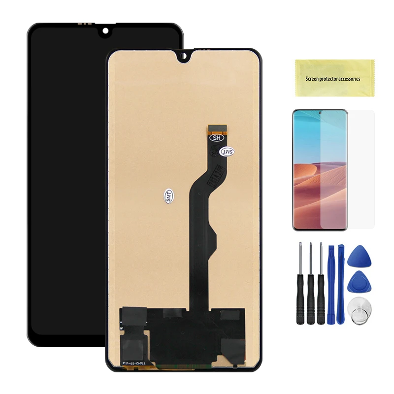 スマホ　EVR-AL00 Huawei Mate 20 x 100% EVR-L29用のテスト済みスクリーン,タッチ