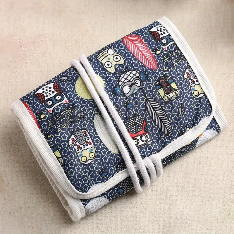 Knitting Tool Organizer DIY Crochet Tool accessories Portable Roll-Up Storage Bag For Crochet Supplies
