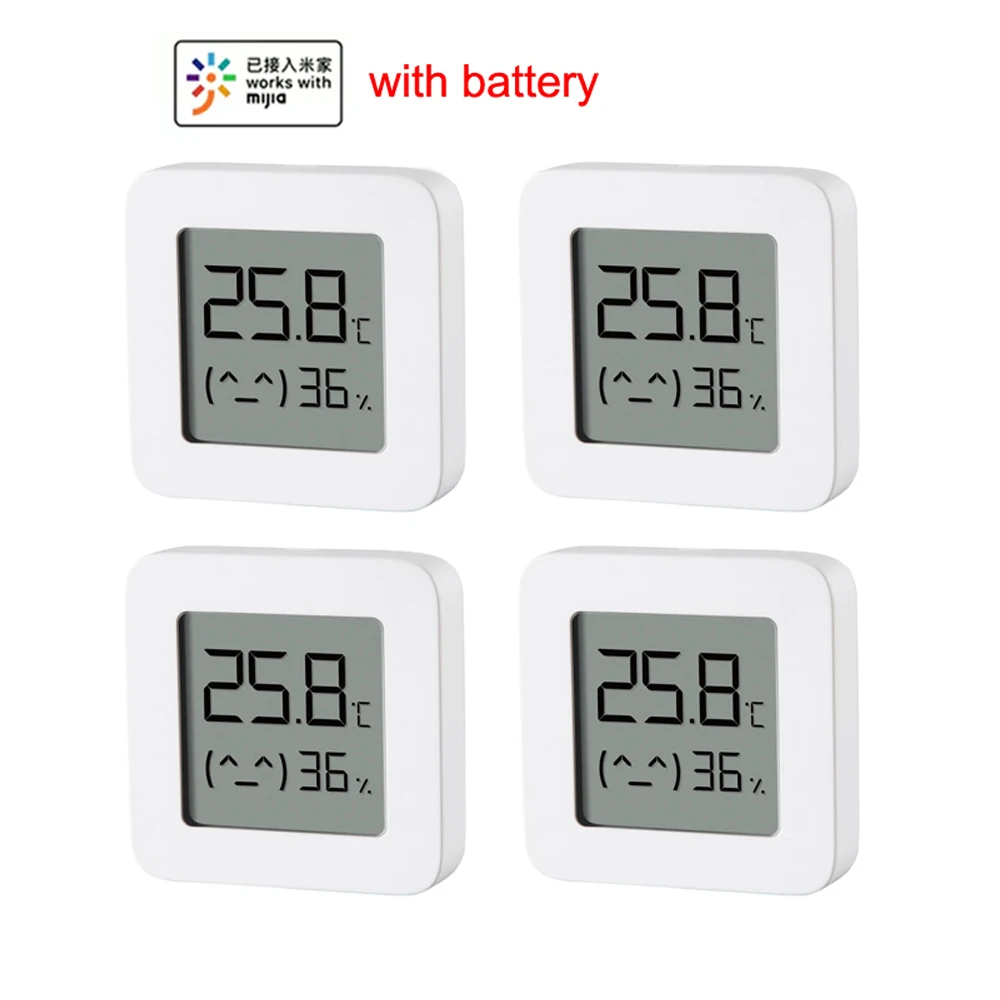 XIAOMI Mijia Thermometer 2 Bluetooth-compatible Wireless Smart Electric Digital Hygrometer Thermometer MI Temperature Detection temperature humidity meter smart temperature sensor smart thermometer