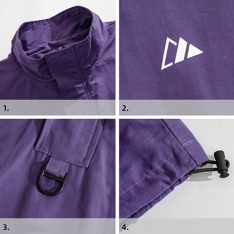 Autumn New Men's Half Zipper Splice Skill Jacket Couple Outdoor Three Defense Charge Coat Men's jacket