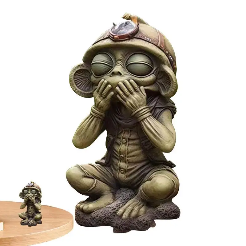 

Alien Sculpture For Outdoors Outdoor Sculpture With Whimsical Alien Home Decor Products For Lawn Terrace Living Room Bedroom