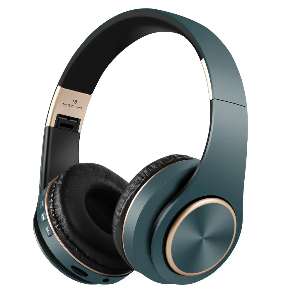 Auricolari Cablati Bassi Auricolari Wireless Bluetooth Cuffie T8 Cuffie Da Gioco Per Pc Comode Da Indossare Musica Per Smartphone Hifi