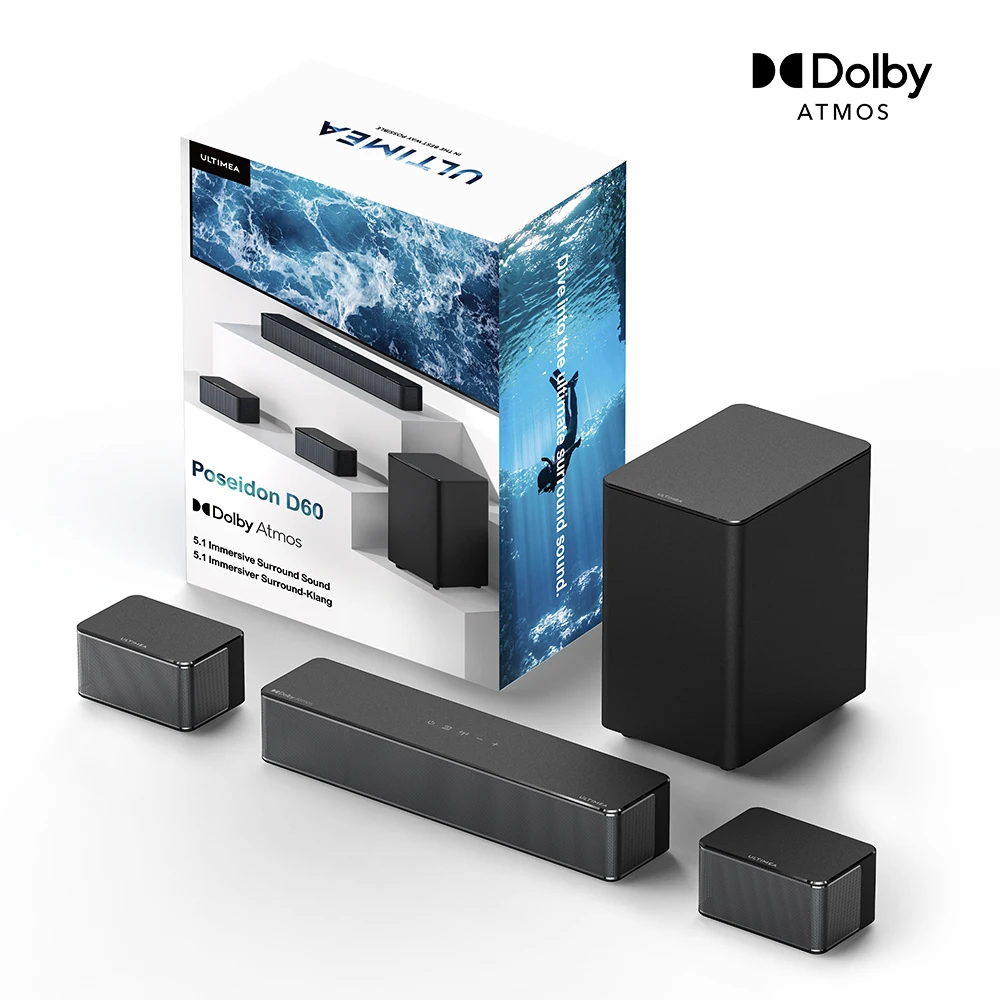 ULTIMEA Poseidon D60　サウンドバー ULTIMEA Poseidon D60 | 5.1 Dolby Atmos Surround Soundbar