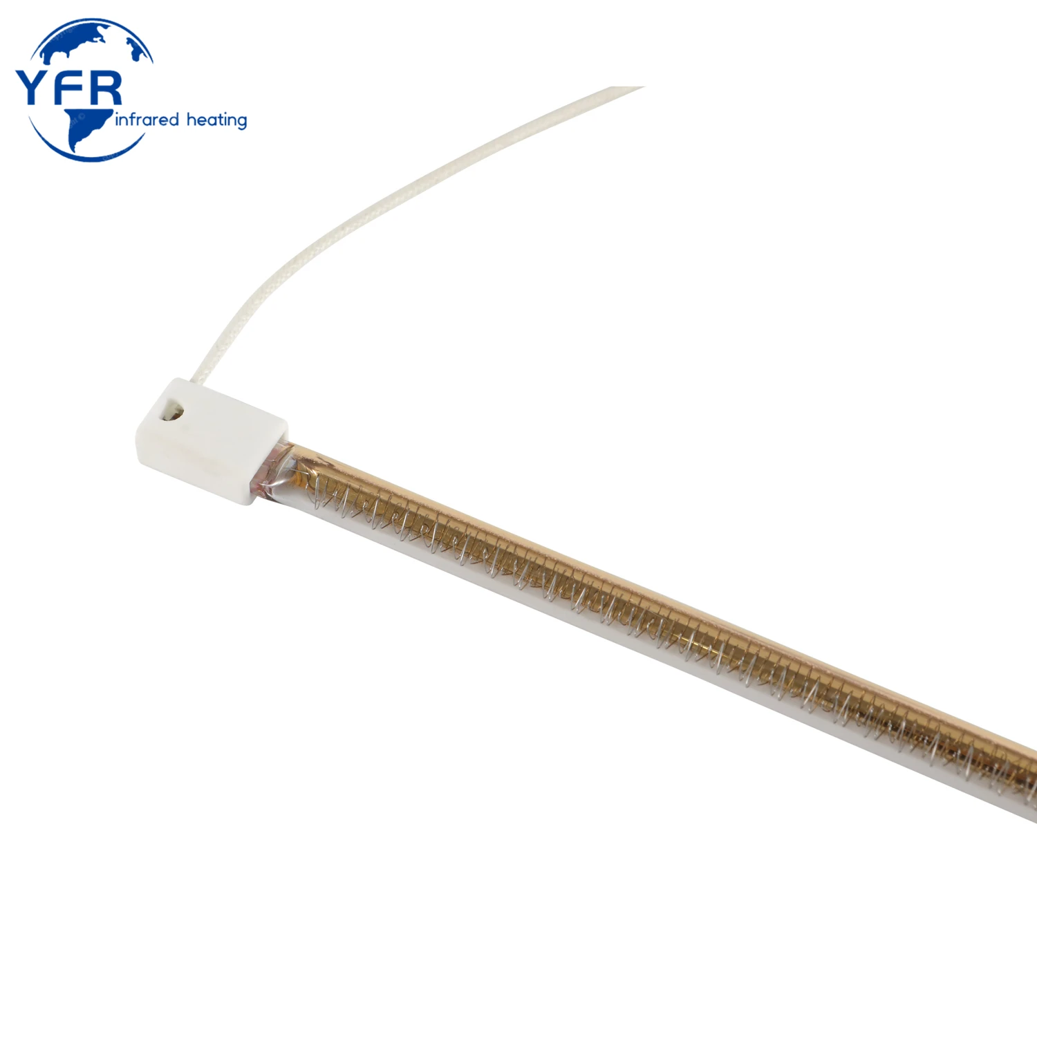 Gold Coated Medium Wave Twin Tube Electric Quartz Glass Halogen Infrared  Oven Heating Element 1500W Heater Element - AliExpress