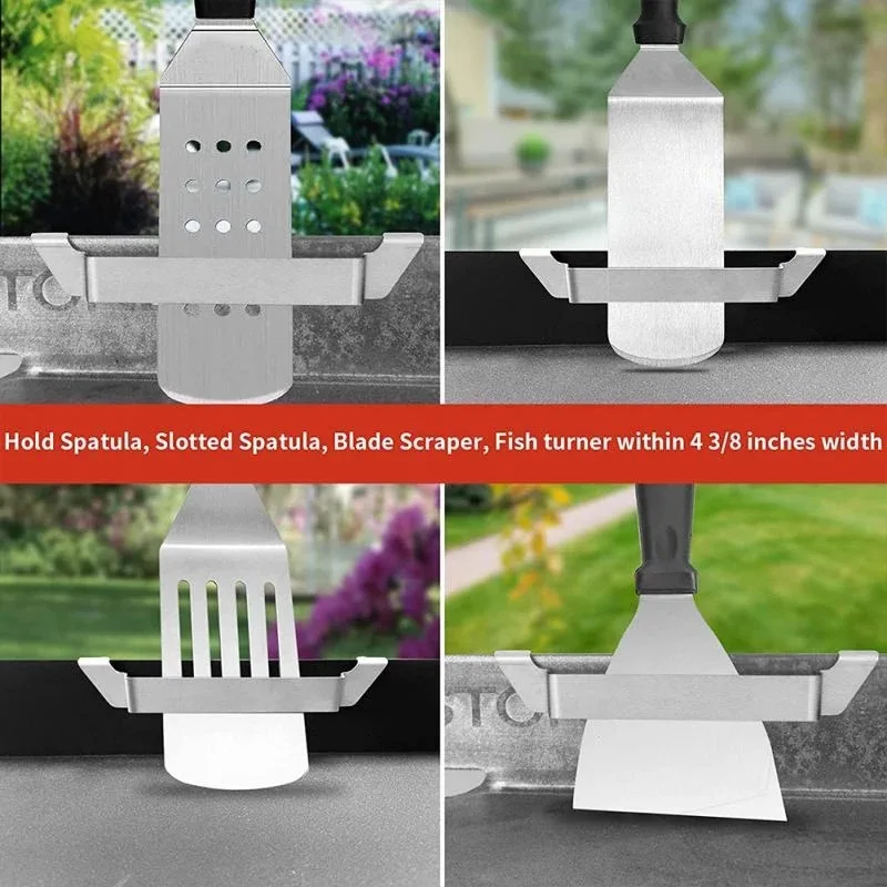 Griddle Spatula Holder Steel Barbecue Tool Hold Rack Griddle Accessories for Blackstone Camp Chef Flat Top smoker accessories smoker accessory