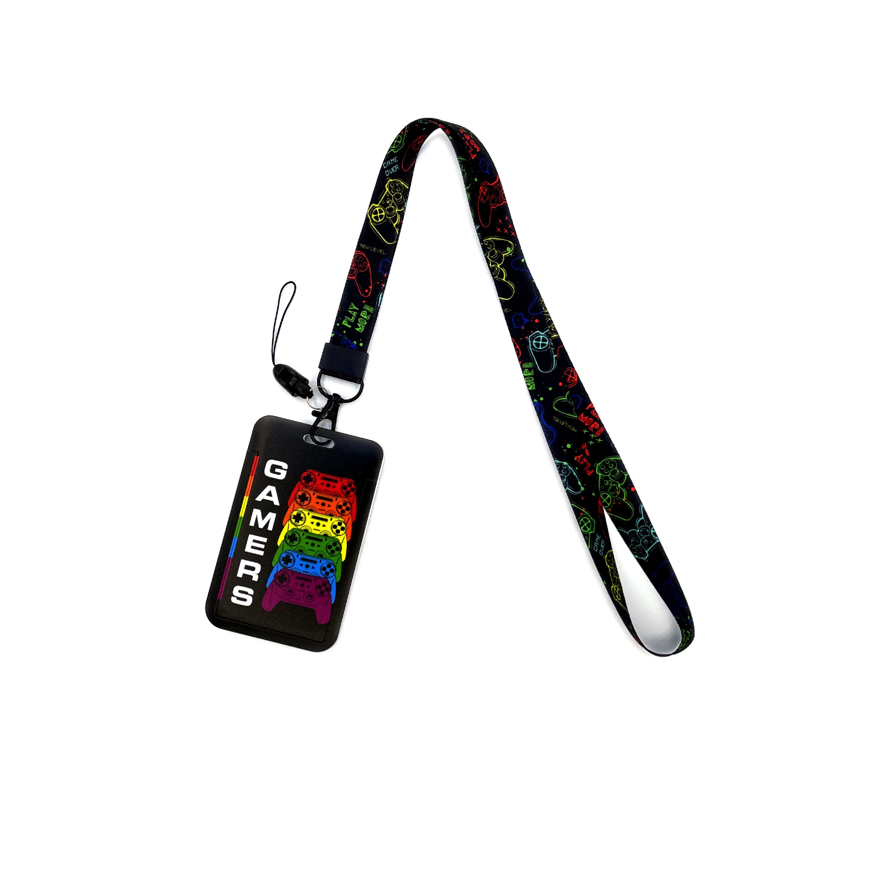 Versatile Card Holder Lanyard with Protective ID Badge and Credit Card Case