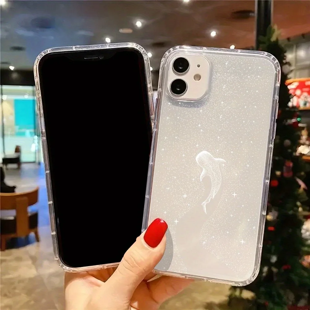 Starry Sky Whale Art Aesthetics Transparent Summer Phone Case Cover