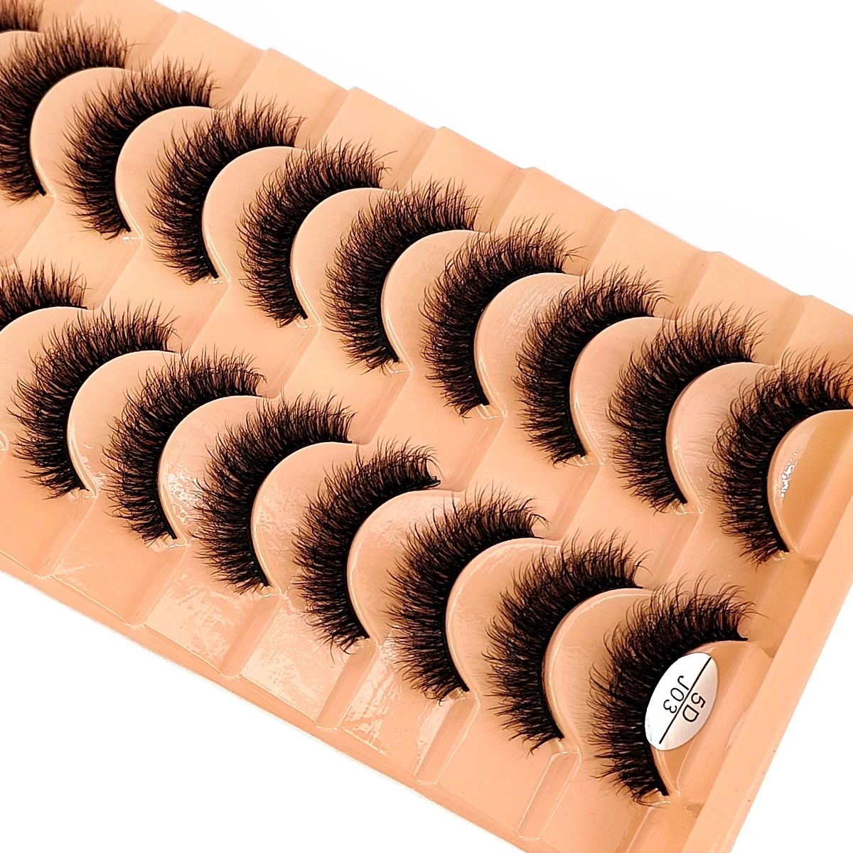 Neue 10 Paar Wimpern Make-up weiche flauschige Nerz falsche Wimpern dicke handgemachte Volumen Nerz Wimpern Faux Cilos natürliche gefälschte Wimpern – Detail 13