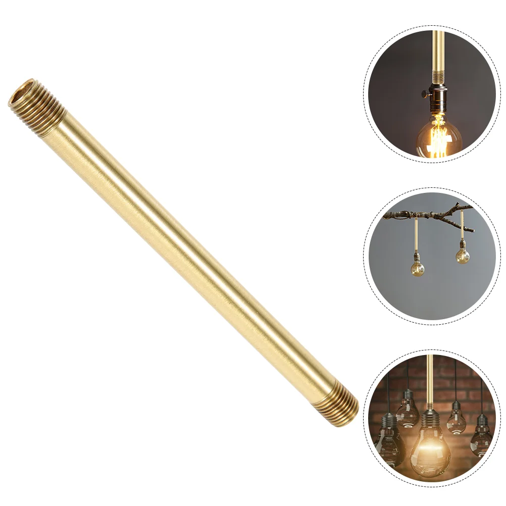 

Light Tube M10 Pure Copper Straight Wall Lamp Holder Connected to DIY Lighting Accessories Threaded Pipe