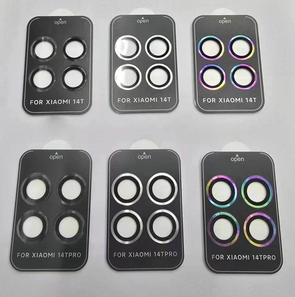 Premium Metal Ring Tempered Glass Camera Lens Protector