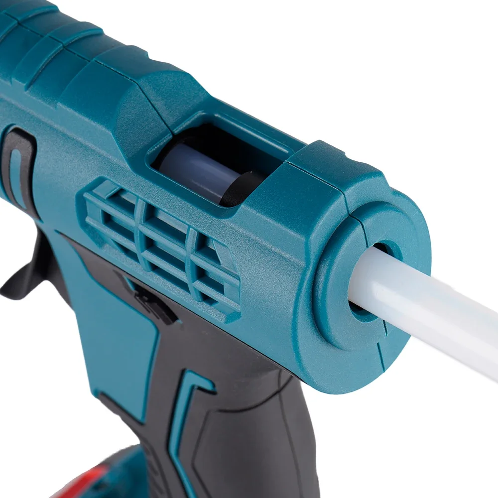100W 전기 핫멜트 글루건 마끼다용 18V 배터리 무선 핫멜트 글루건 11mm 글루 스틱 포함 가정 DIY 수리 도구