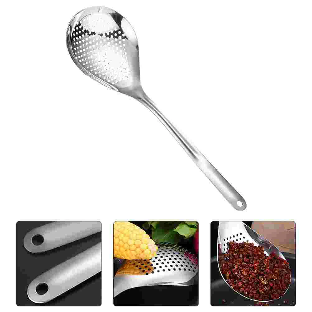 

Stainless Steel Slotted Spoon Skimmer Spoon Strainer Spoon Filter Spoon Frying Skimming Spider Strainer Kitchen Cooking