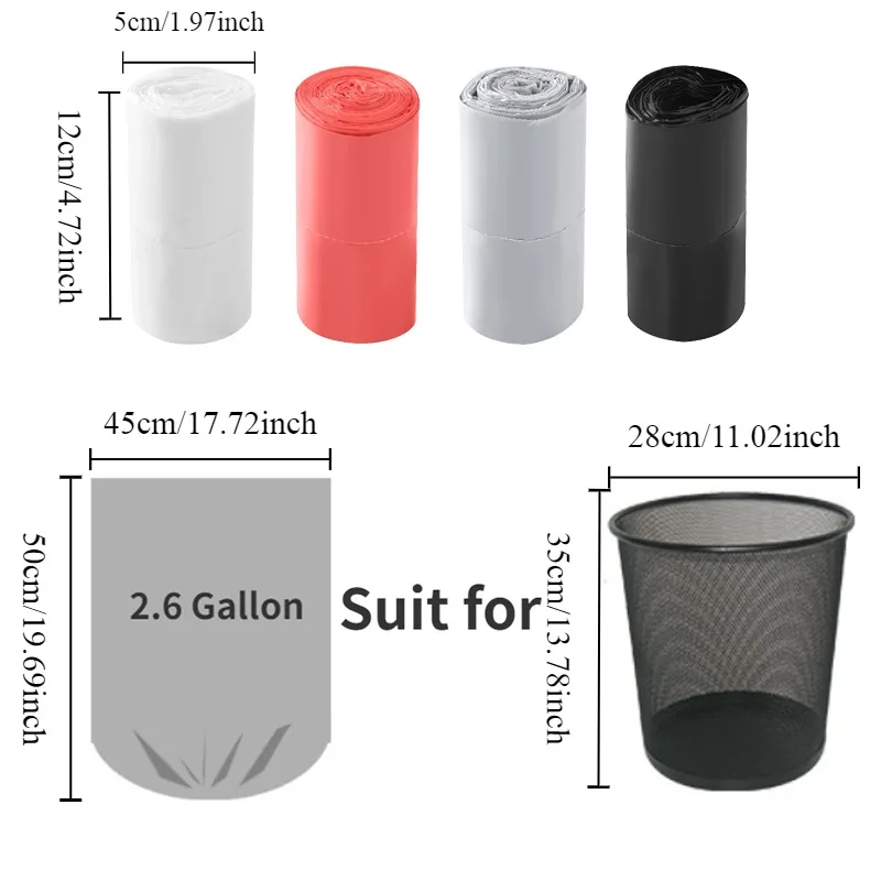 Disposable Biodegradable Garbage Bag Ultra Thick Waterproof Leak Proof Garbage Bag Home Kitchen Bathroom Office Outdoor Camping