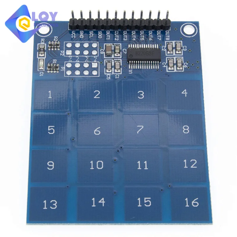 Lqy 16 Vie Xd-62B Ttp229 Interruttore Tattile Capacitivo Piastra Scheda Modulo Sensore Digitale